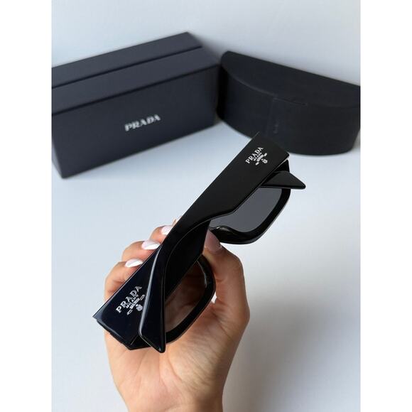 NEWEST RELEASE NEW Prada PR A01S Sunglasses in Black - Picture 6 of 6